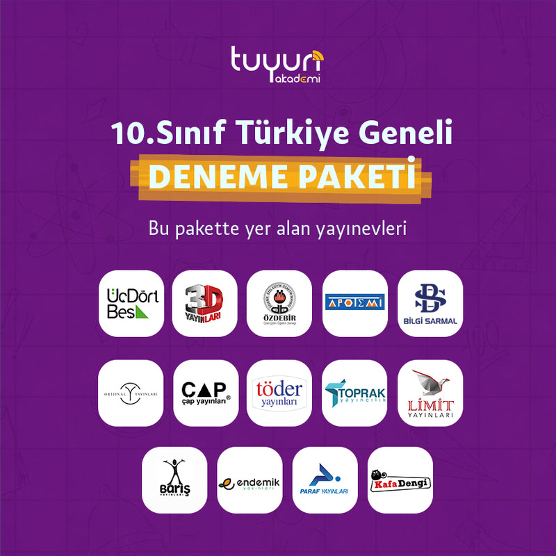 10.SINIF MAARİF MODEL TÜRKİYE GENELİ DENEME PAKETİ - 2