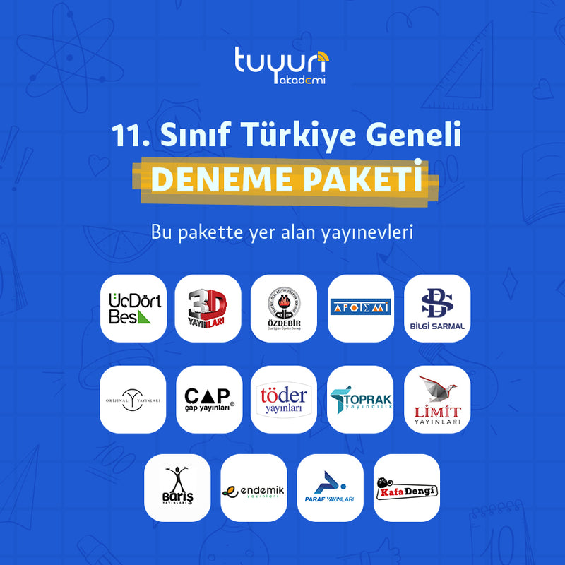 11.SINIF MAARİF MODEL TÜRKİYE GENELİ DENEME PAKETİ - 2