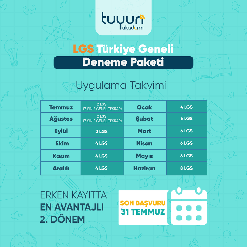 LGS TÜRKİYE GENELİ DENEME PAKETİ 27 - 3