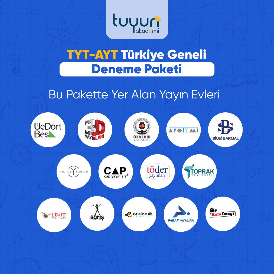 TYT-AYT TÜRKİYE GENELİ DENEME PAKETİ 27