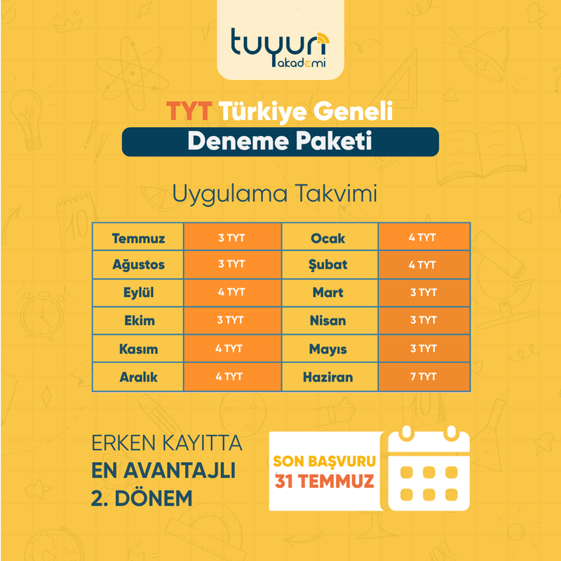 TYT TÜRKİYE GENELİ DENEME PAKETİ 27 - 3