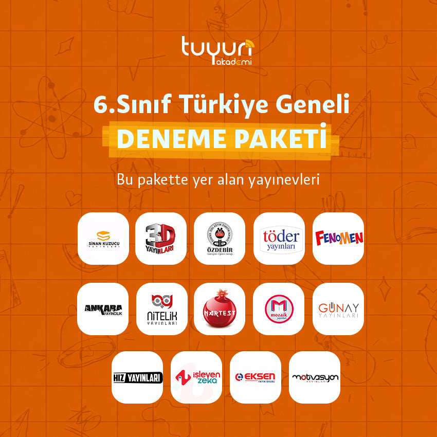 6.SINIF MAARİF MODEL TÜRKİYE GENELİ DENEME PAKETİ
