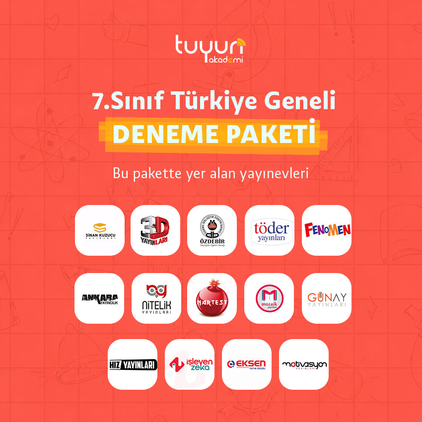 7.SINIF MAARİF MODEL TÜRKİYE GENELİ DENEME PAKETİ