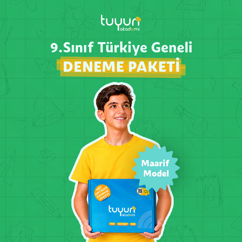 9.SINIF MAARİF MODEL TÜRKİYE GENELİ DENEME PAKETİ - 1