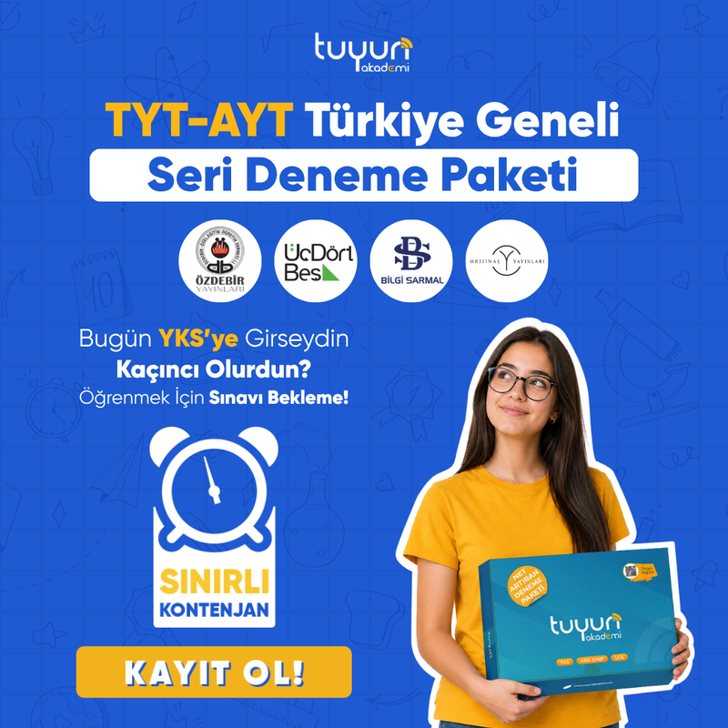 TYT-AYT TÜRKİYE GENELİ SERİ DENEME - 1