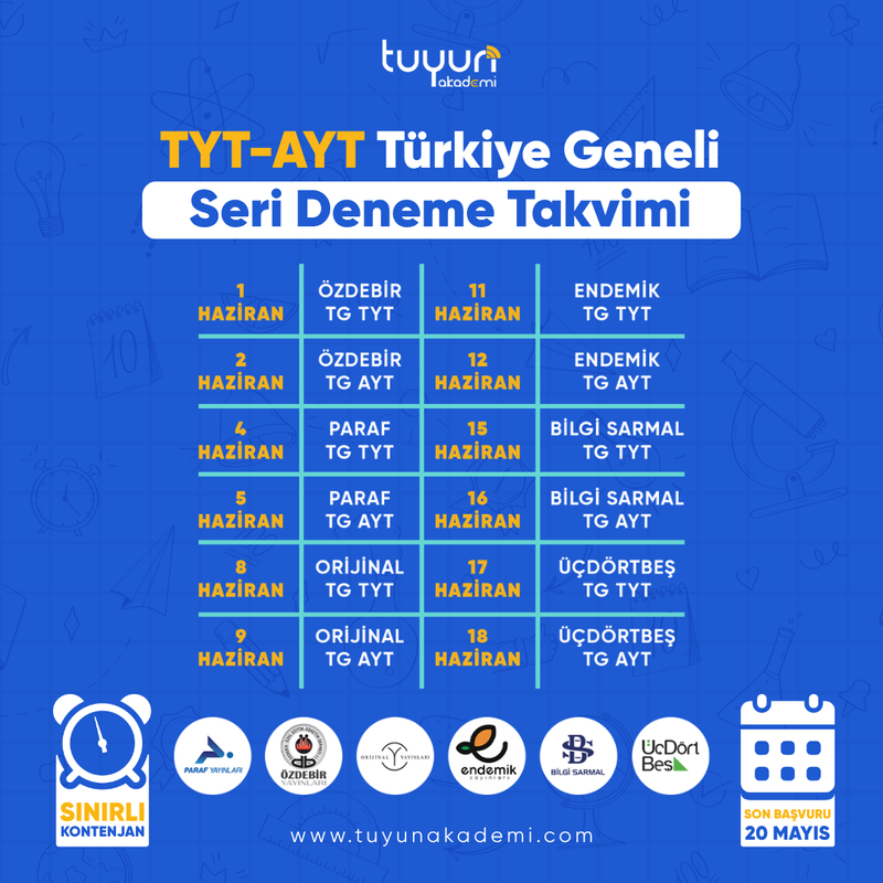 TYT-AYT TÜRKİYE GENELİ SERİ DENEME - 2
