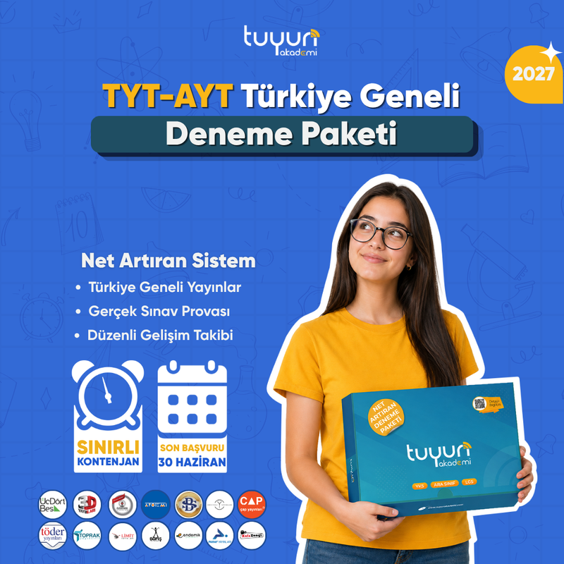 TYT-AYT TÜRKİYE GENELİ DENEME PAKETİ 27 - 1