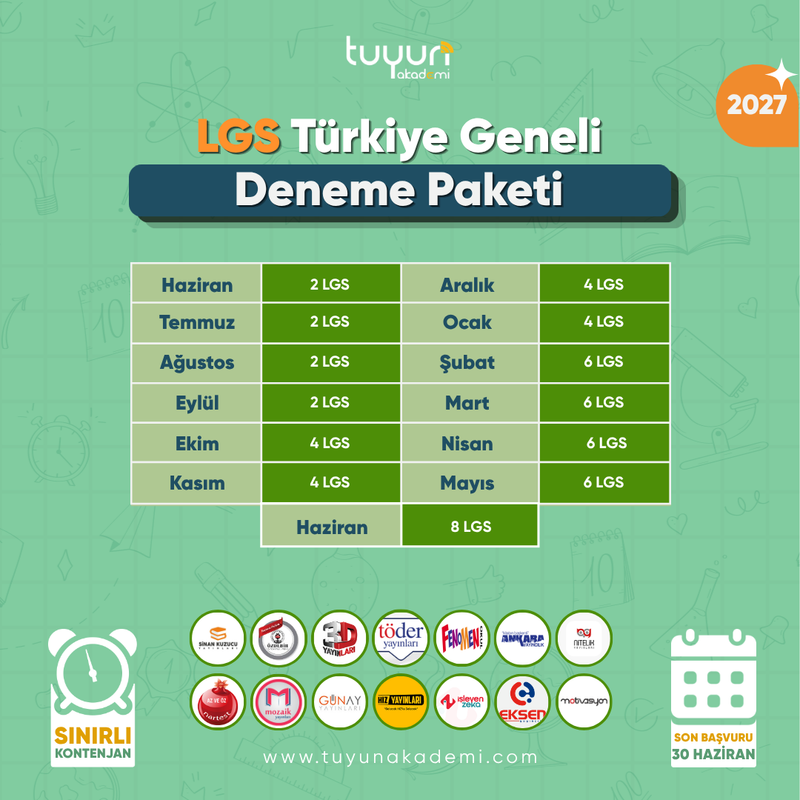 LGS TÜRKİYE GENELİ DENEME PAKETİ 27 - 2