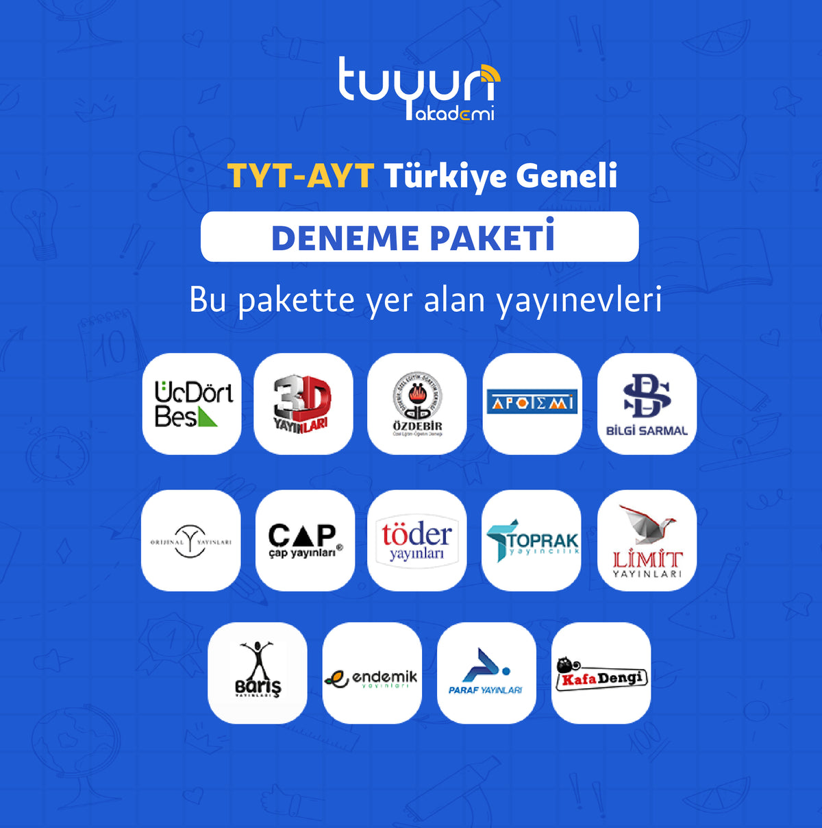 TYT-AYT TÜRKİYE GENELİ DENEME PAKETİ 27